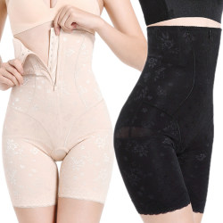 Postpartum high-waist breathable zipper thin waist-cinching tummy-lifting hip-lifting tummy-reduced women’s summer body shaping underwear