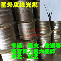 Carrier-grade 1000 2000 meters fiber optic cable Indoor and outdoor skin line 1 core 2 core 3 steel wire outdoor skin line cable into the home