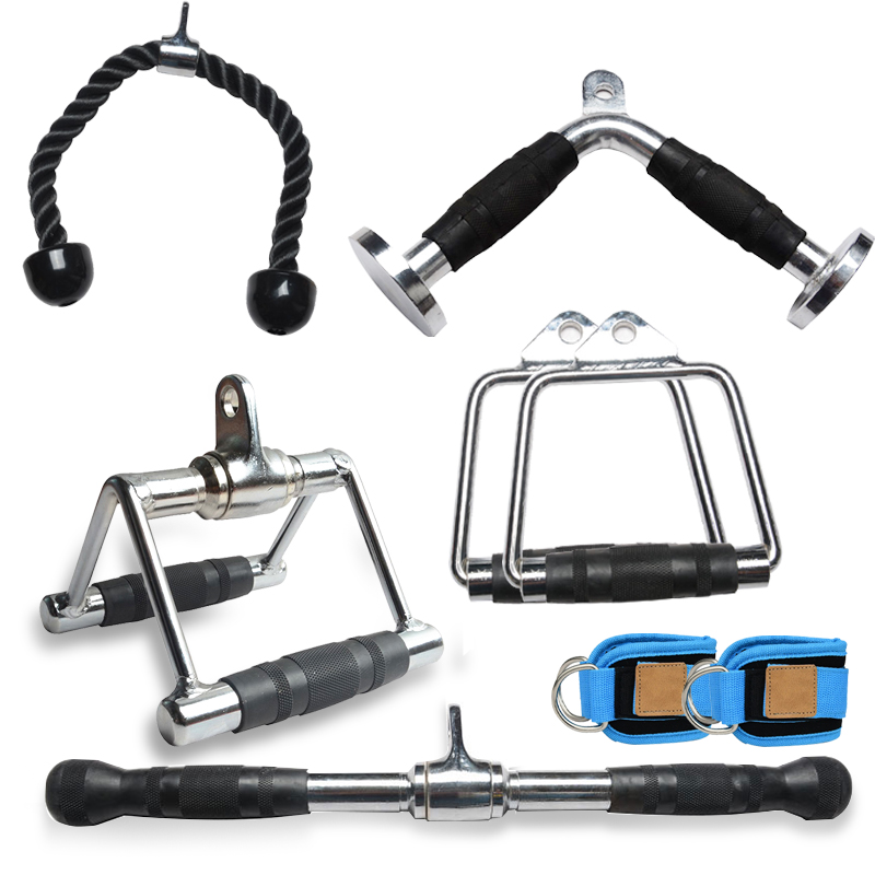 Fitness gun barrel table hard pull gantry handle set equipment auxiliary accessories small bird rowing high position lower artifact