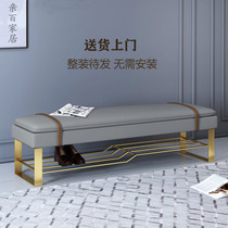 Light Extravagant Shoes Stool Nordic Home Doorway Wearing Shoes Stool Modern Entrance To The Family Home-Closed Shoes Cabinet Integrated Strip Bench Cot Tail Bench