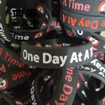 WKYM silicone bracelet One Day At A Time wristband NBA basketball sports wristband