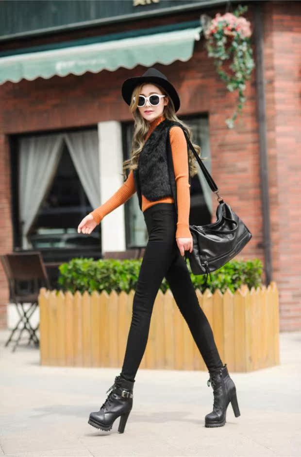 Mùa đông mặc quần legging nữ cộng với nhung dày ấm áp mùa thu và mẫu mùa đông size lớn co giãn chân nữ quần mỏng shop quần áo nữ