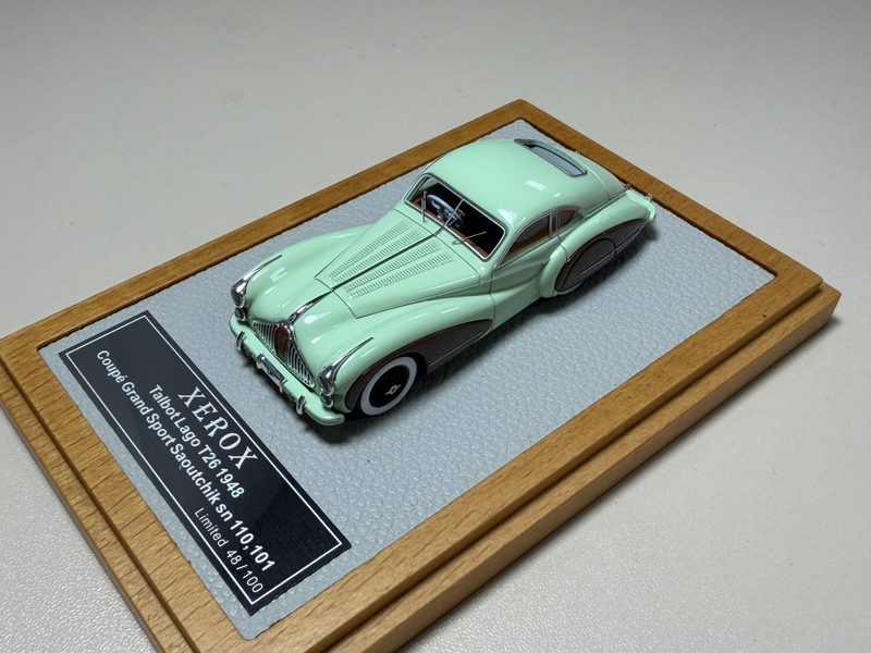 1/64Xerox Brand Talbot Lagot26 Coupé Grand 1948 Resin Car Model 1/64Xerox Brand Talbot Lagot26 Coupé Grand 1948 Resin Car Model
