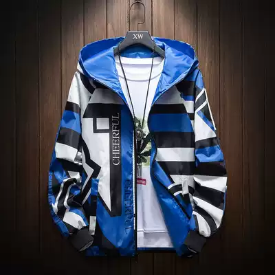 Spring and autumn jacket 2019 new couple Korean version of the trend autumn and winter men's clothing wild handsome spring and autumn men's casual jacket