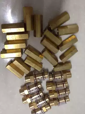 Screw air compressor accessories oil return check valve 2 points 1 point oil return pipe joint transparent all copper oil return check valve