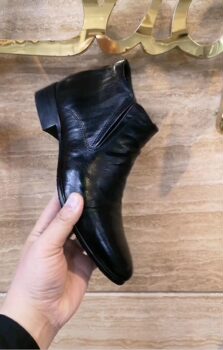 Padasso's new casual soft leather high-top men's chelsea martin boots korean style slip-on men's leather shoes 230952