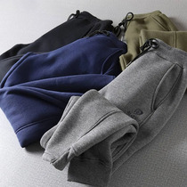 One over winter plus suede thickened warm men and women brief about 100 hitch draw rope bunches waist-up sports pants long pants