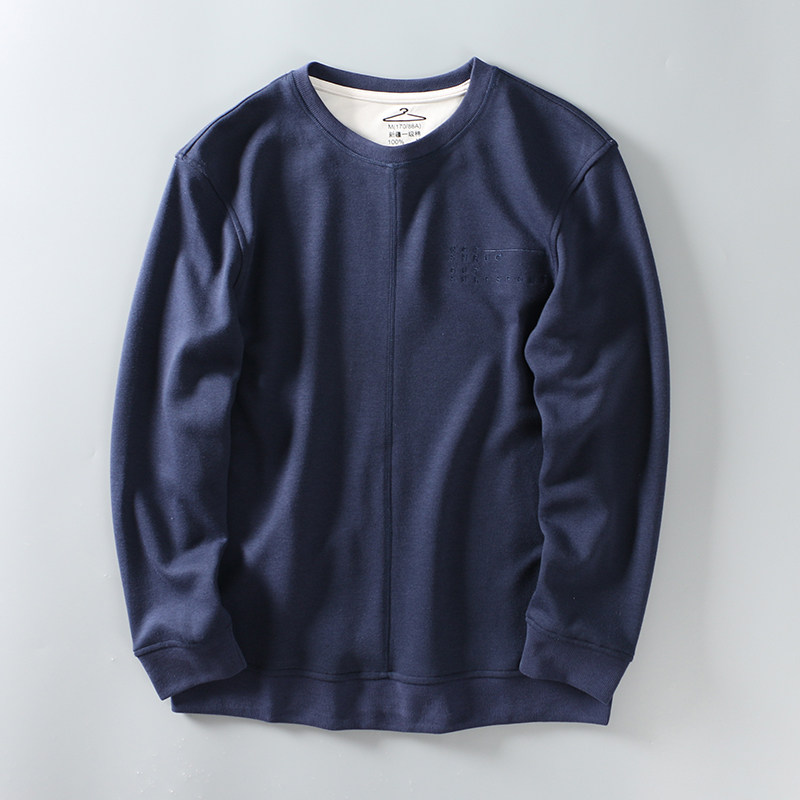 340g-heavy-pound fabric Xinjiang level cotton pro-skin sensation full foreign trade factory tailstock round neckline jacket head thick cotton T