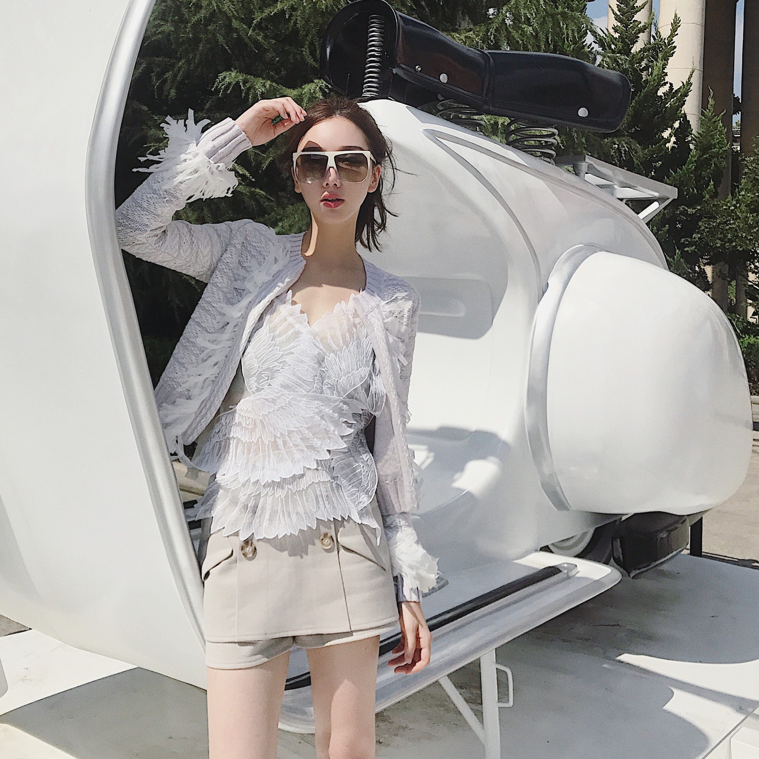 @ZY喜哥 天使的翅膀 可调节chic小清新上衣内搭打底 吊带背心女