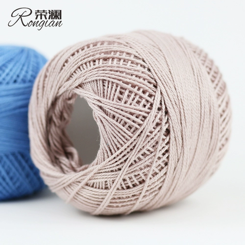 荣澜 Кружевные шелковые нитки, шерстяной хлопковый крючок для вязания, плетеный трикотажный свитер
