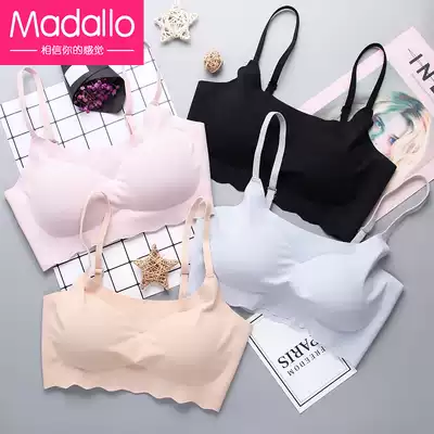 Seamless underwear, small suspenders, one-piece bra, no steel rim sports vest, chest-wrapped girl, beautiful back bandeau, thin section gathered