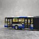 Car Shadow Photography 1:64 4-Way Huanghai Dd6180S01 Articulated Beijing Bus Model Alloy Large Yellow Front