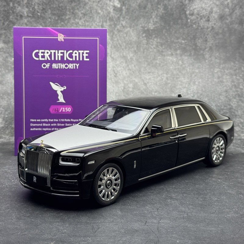 Oem 1/18 Rolls-Royce Phantom Viii Gold Label Suitcase Edition Alloy Car Model