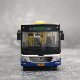Car Shadow Photography 1:64 4-Way Huanghai Dd6180S01 Articulated Beijing Bus Model Alloy Large Yellow Front