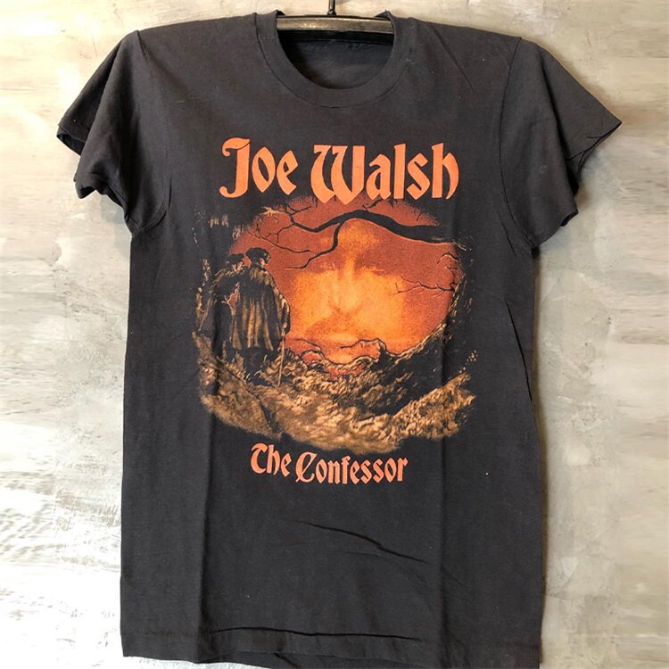 Joe Walsh喬沃爾什老鷹樂隊主唱vintage高街復古男女重磅短袖T恤|T恤