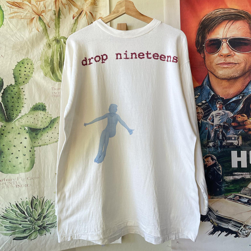 Drop Nineteens European and American Independent Rock Band Long-Sleeved T-Shirt Post-Punk American Retro Top Trendy