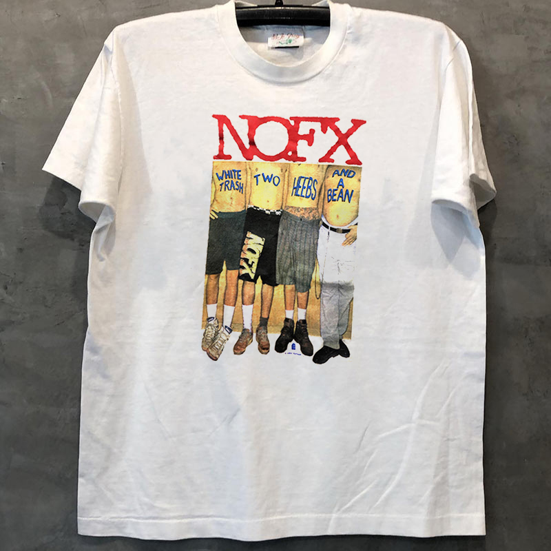 Nofx Band Punk Godfather European and American Street Retro Style Vintage Hip-Hop Short-Sleeved Men's and Women's Pure Cotton Round Neck T-Shirt