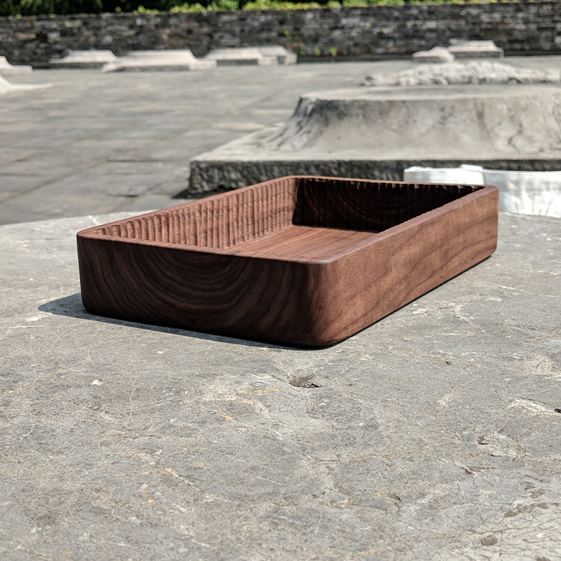 New gốc hand made gỗ óc chó màu đen toàn bộ khắc gỗ khai quật sâu sắc tấm gỗ khay trà lưu trữ để bàn khay khay trà gỗ đẹp