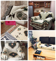 Sofa towel full cover fabric bohemian thread blanket sofa cover blanket decorative blanket dust cover non-slip sofa cushion