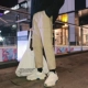 Quần yếm nam xu hướng lỏng lẻo quần hip hop xuân mới quần hoang dã Xu hướng quần dài Hàn Quốc quần nam đẹp