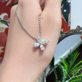 Бриллиантовая искусственная подвеска, золото 750 пробы