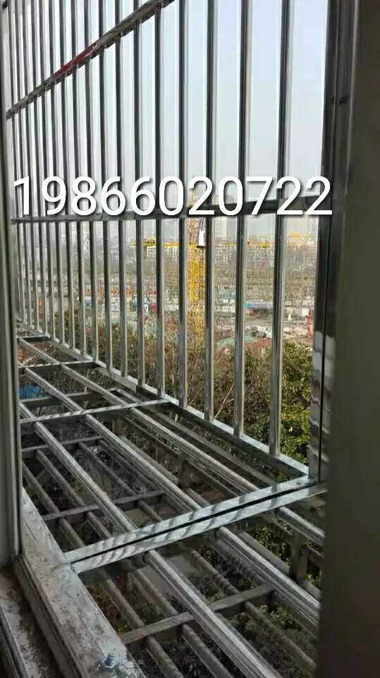 Dongguan stainless steel floating window anti - theft network balcony security guardrail 304 stainless steel arc guardrail network