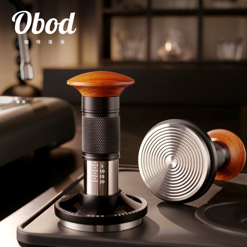 Obod Coffee Tamper, Italian-Style Constant Force Rebound Tamper, 58mm Gravity Distributor, Coffee Equipment