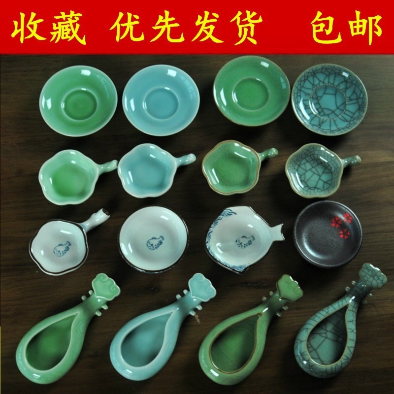 Cup pen wash ceramic plate Brush ink plate Bowl ink plate Porcelain small inkstone Ink ink butterfly calligraphy students use