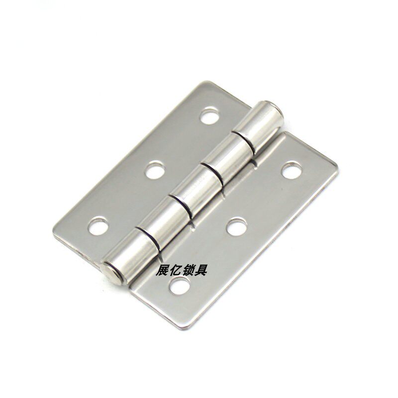 CL134-1 industrial oven equipment cabinet door hinge 304 stainless steel thick 1 5mm flat open folding laminated hinge wire drawing