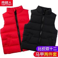 Áo vest nam mùa đông dày 2018 mới thu đông trẻ em lớn cộng với nhung phiên bản Hàn Quốc của quần áo trẻ em cotton ấm áp áo len nam thu đông bé trai