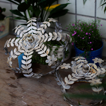 Foreign trade gardening groceries-French retro style rusty garden crown ornaments home desktop decoration shooting props