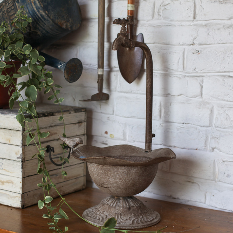 Foreign trade groceries-American country retro nostalgic gardening faucet flower pot wave lace fern flower stand - Taobao