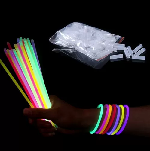 Световая палочка, одноразовая игрушка, браслет, 100 шт