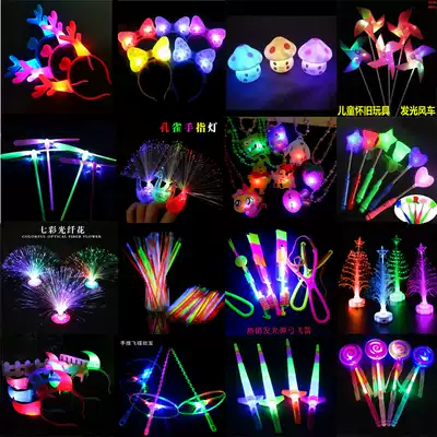 2021 Hot sale Night market Square luminous small toy stall supply Hair hoop headdress Hairpin push small gift