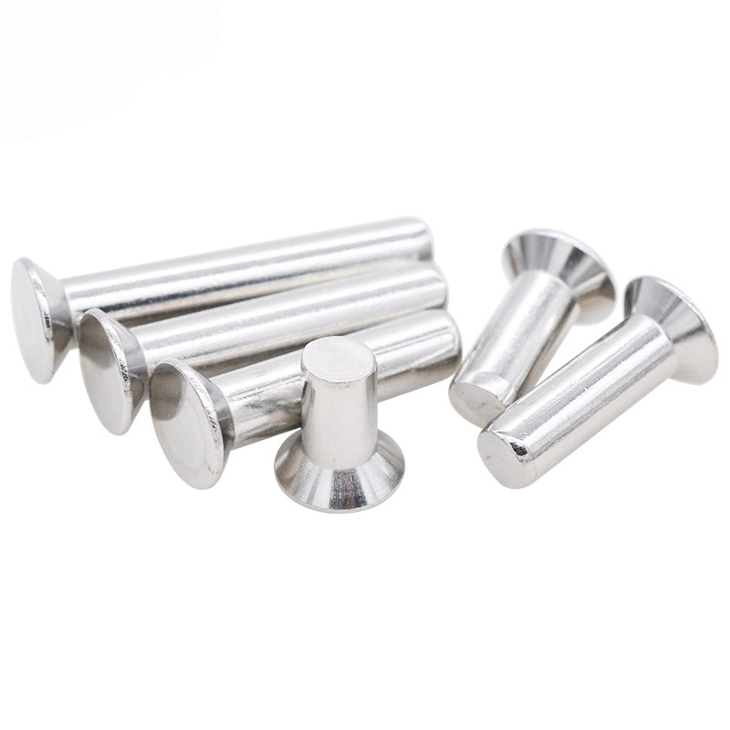 304 stainless steel countersunk head rivets M4M5M6 countersunk head solid rivets flat cap percussion rivets GB869