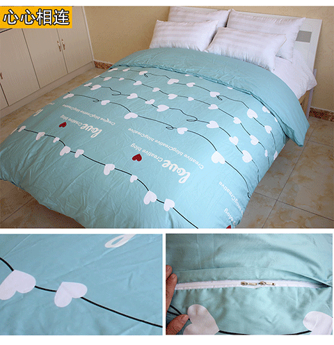 Cotton twill quilt cover đơn mảnh đôi sinh viên 1,5m giường 1,8 m phim hoạt hình dải bông duy nhất chăn chăn cotton