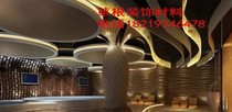 GRG wallboard glass fiber reinforced plaster modeling wall high-end hotel bar theater art wallboard custom
