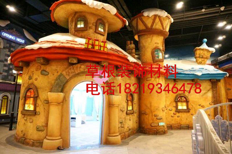 Animal Fruit Cartoon High-Simulation Rock Simulation of the Outside Wall Simulation Stone of the Large-scale Cement Fake Mountain Zoo