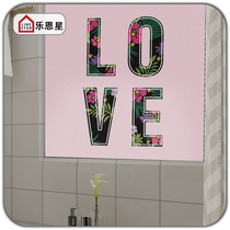 Korean-style imported simple toilet toilet curtain shower waterproof non-hole lifting roller blinds custom