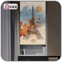 South Korea imported custom mirror blocking wardrobe shelf lifting partition lifting curtain curtain curtain pattern