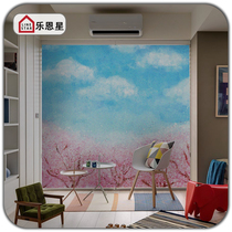 Rolling curtain curtain blackout waterproof lifting living room balcony window floor-to-ceiling window electric Louver non-perforated curtain customization