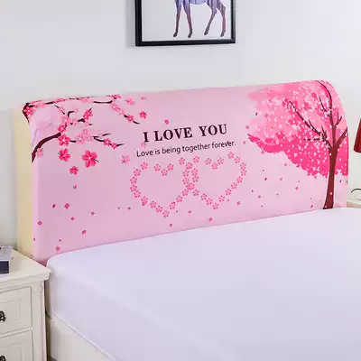 Guofeng bedside cover cover dust cover 1 5m bed 18 m bed simple crystal velvet elastic all-inclusive Wood bedside protective cover