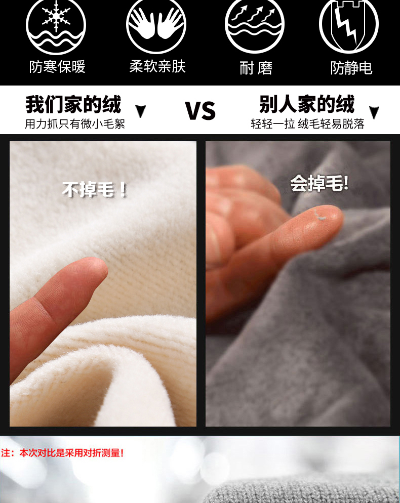 勒科思 男士V领加绒加厚保暖毛衣 图5