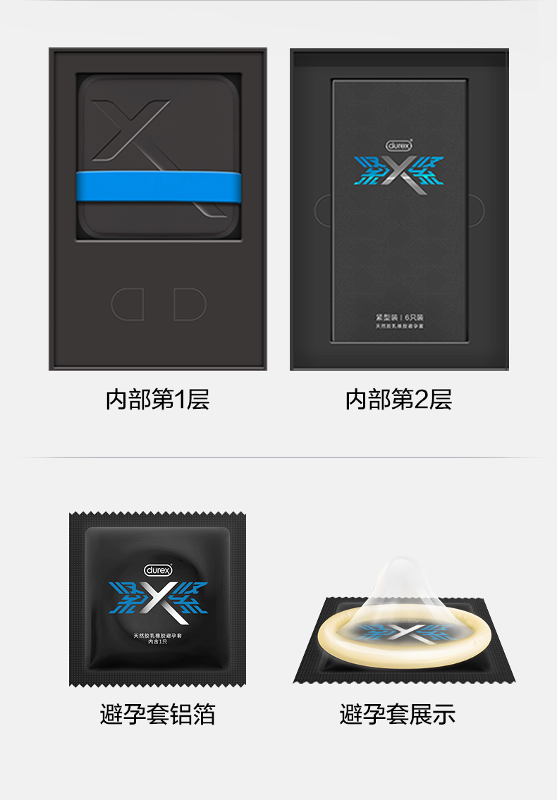 杜蕾斯最薄紧致套 紧型X 超薄避孕套 9只 图11
