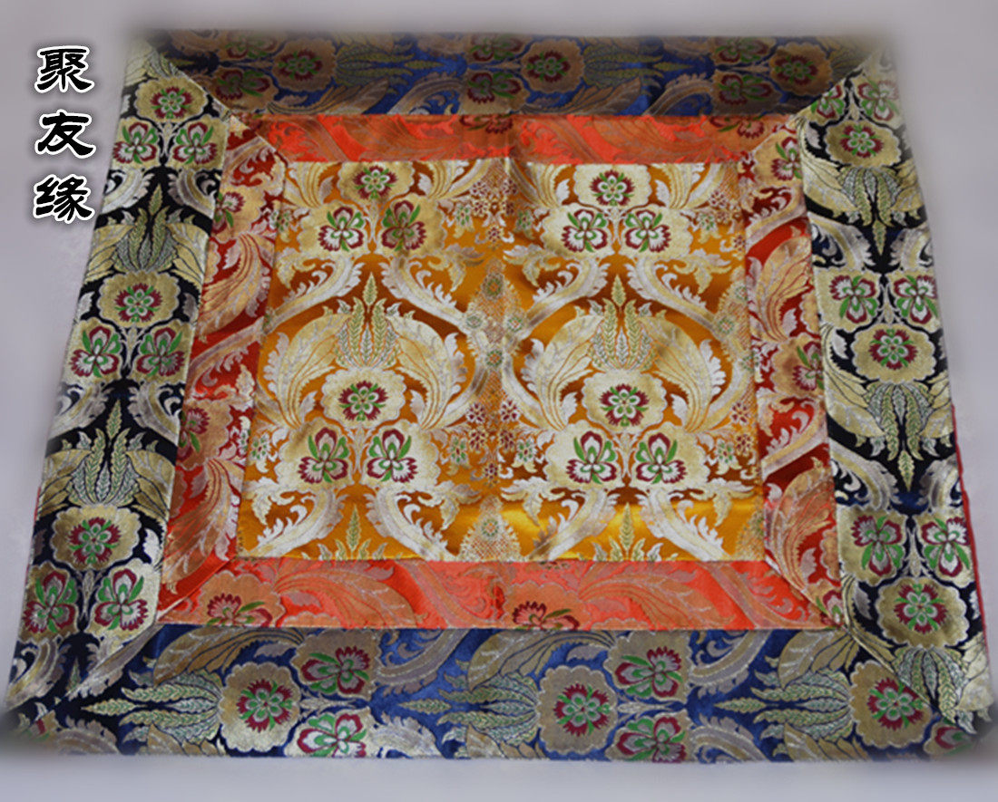 Buddha's Buddhist table decoration items Gesan flower table cloth method table cloth 80 cm