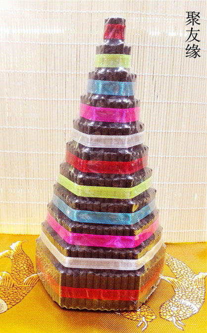 Supplies for Buddhist temples and Buddhist halls at home, eight incense towers in front of the Buddha, tower incense, plus size