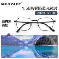 Черная рамка+1,56 анти-богопровода и анти-синий световой линзу (с 0-600 градусов)