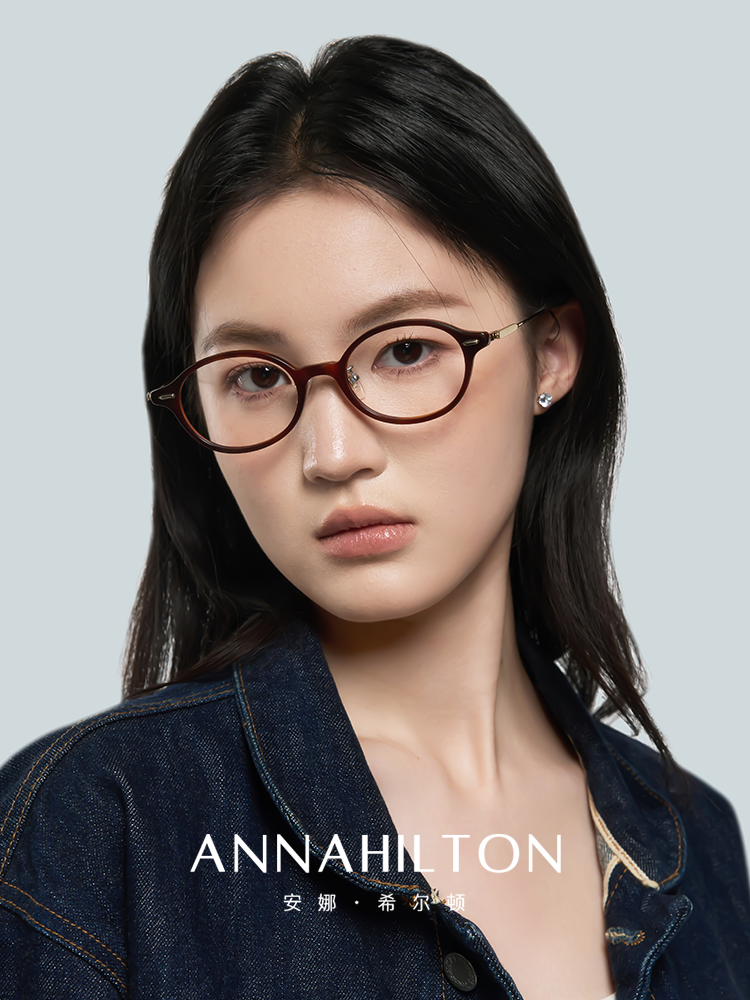 Malark&Annahilton Tortoiseshell Nerd Glasses with Prescription for Nearsightedness, Can Be Fitted with Blue Light Blocking, High Prescription, Small Frame