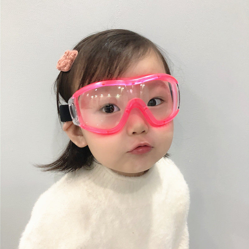 Ugnya children's goggles windproof sand-proof foam splashes protective mirror transparent anti-fog children's glasses