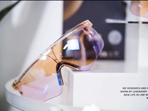 Alba Delta Sports Running Cycling Glasses Anti-UV Sunglasses Crystal Frames Color-Changing Lenses